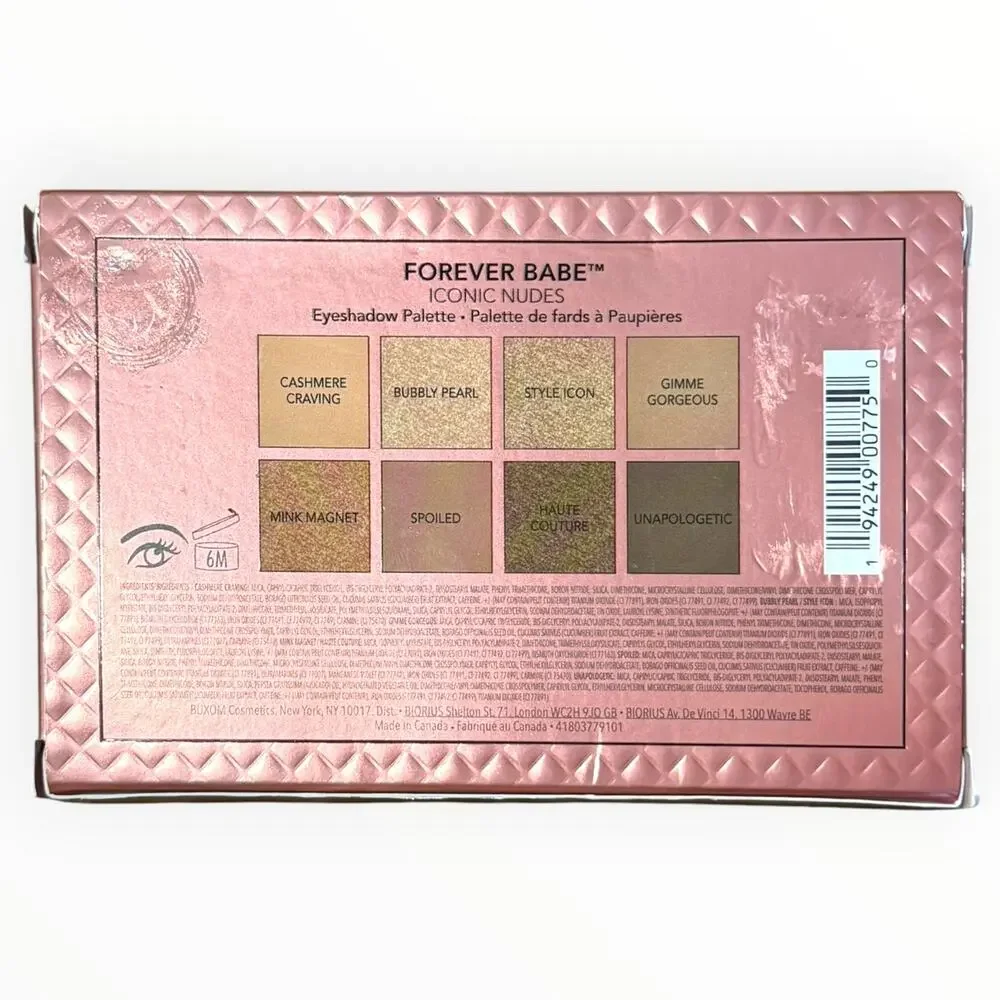 BUXOM Forever Babe Iconic Nudes Eyeshadow Palette 8 Shades NIB Full Size 0.29oz
